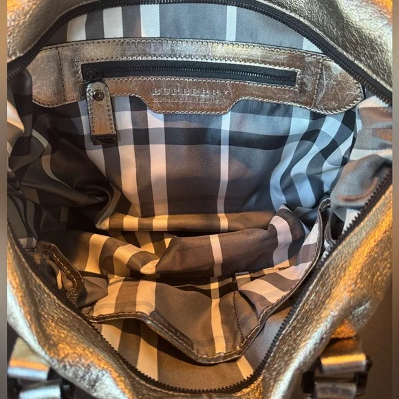 Burberry Metallic Goldstone Leather calfskin Satchel - Picture 10 of 16
